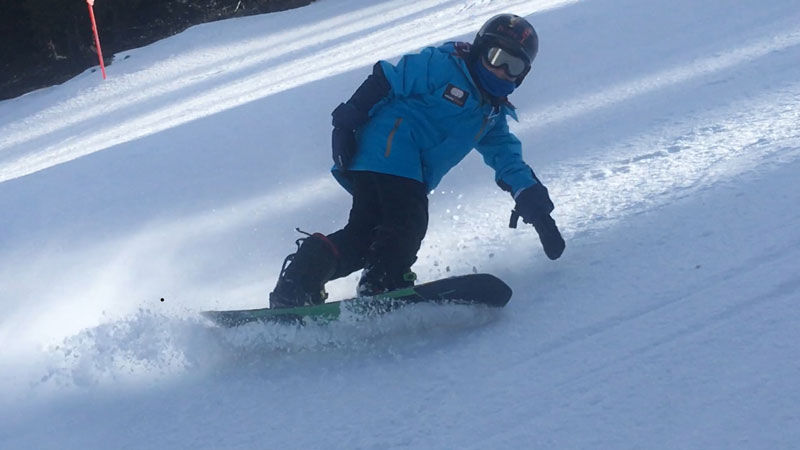 entrenamiento para snowboard